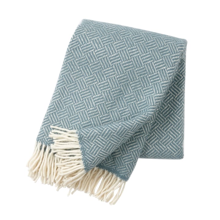 Samba wool throw - lead grey - Klippan Yllefabrik