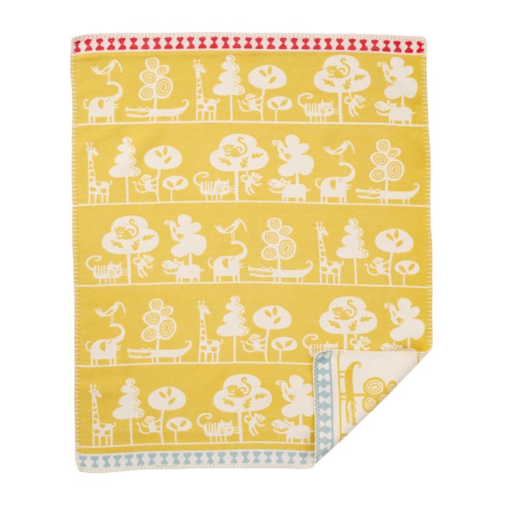 Serengeti children's blanket, yellow Klippan Yllefabrik