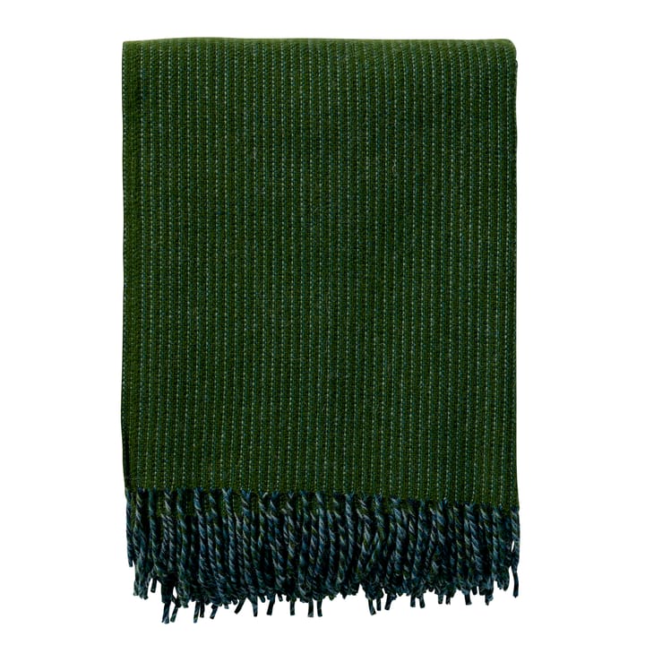 Shimmer wool throw - Butelj-green - Klippan Yllefabrik