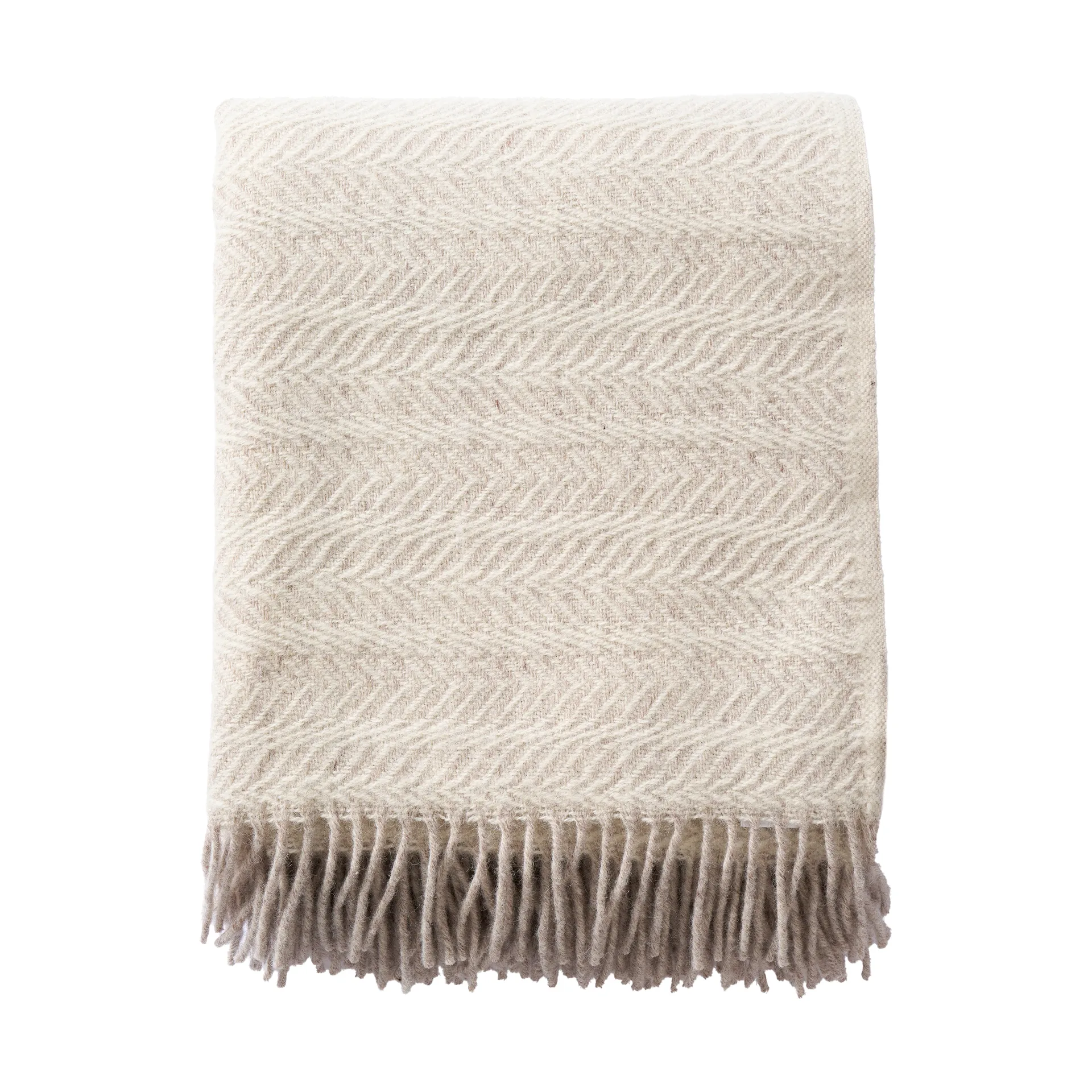Skanör throw 130x180 cm, Beige Klippan Yllefabrik