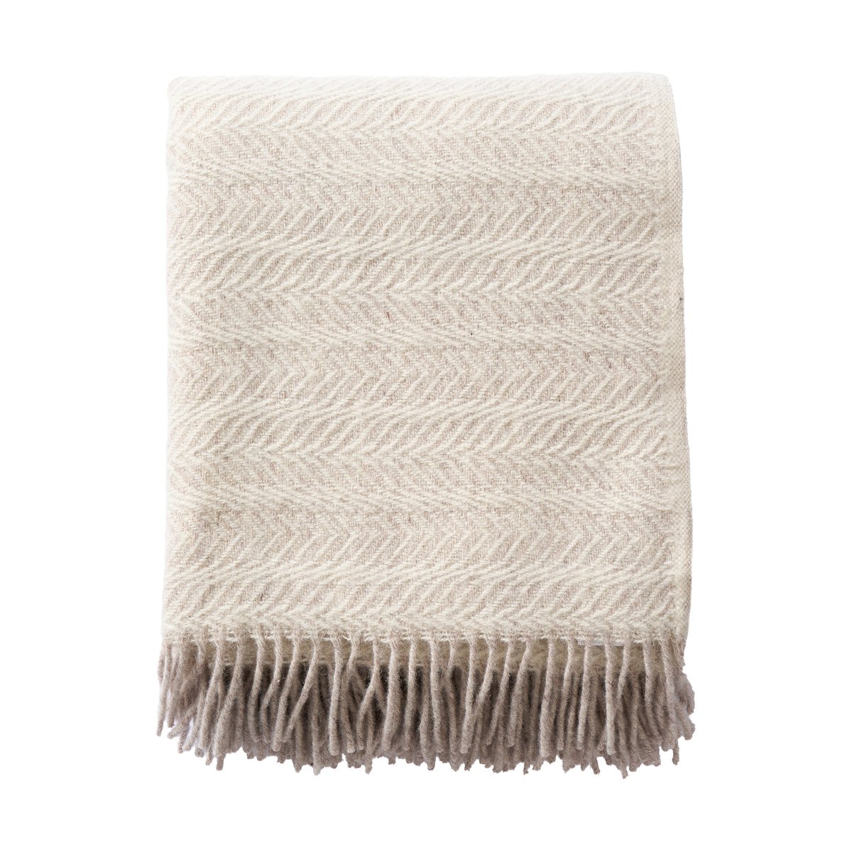Klippan Yllefabrik Skanör throw 130x180 cm Beige | Scandinavian Design | Wool blankets & throws | Beige