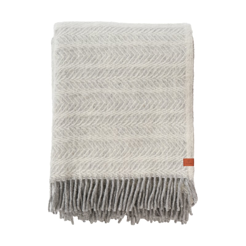 Klippan Yllefabrik Skanör throw 130x180 cm Grey