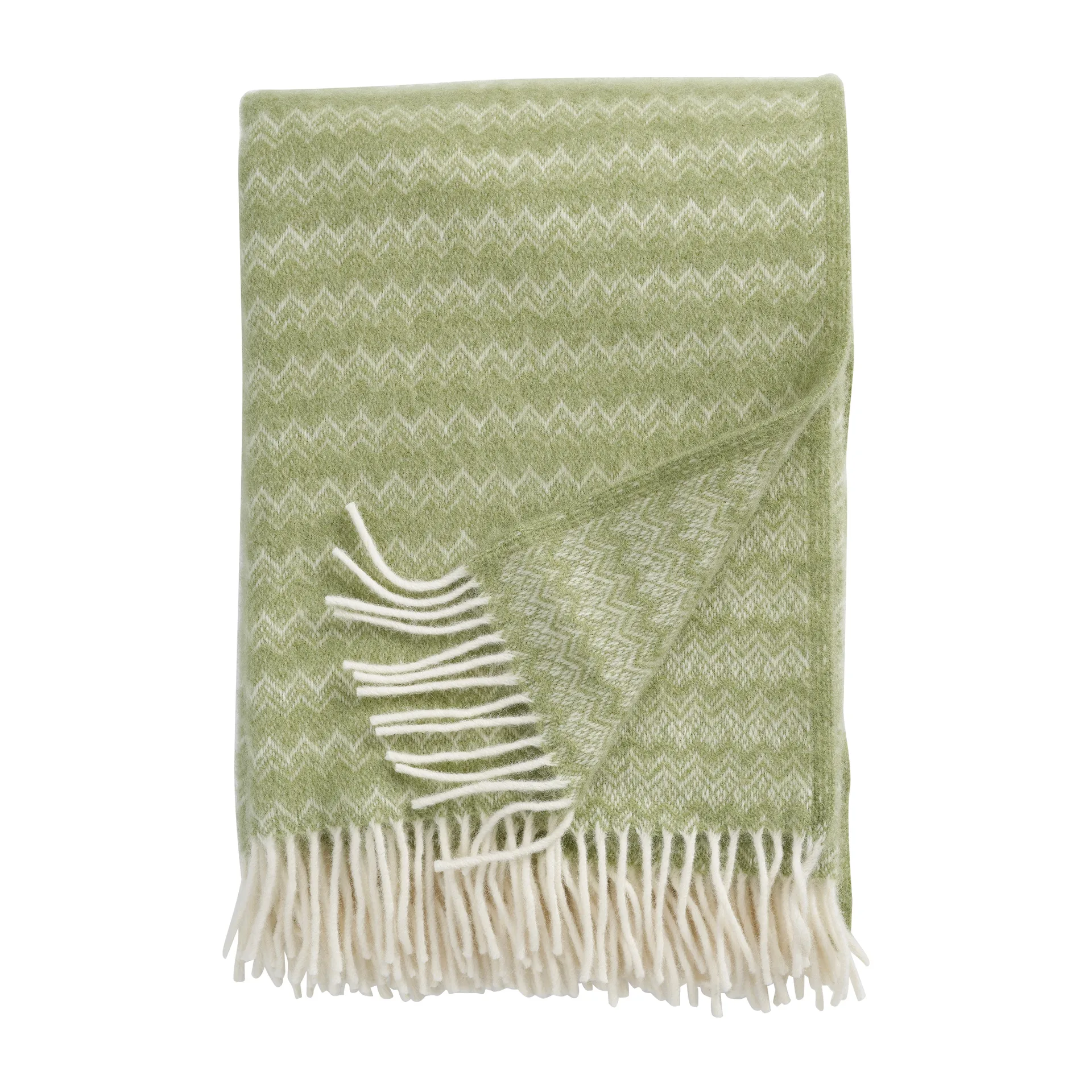 Summit wool throw 130x200 cm, Green Klippan Yllefabrik