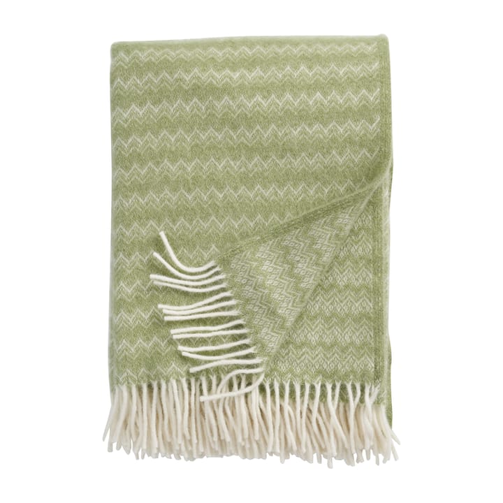 Summit wool throw 130x200 cm - Green - Klippan Yllefabrik
