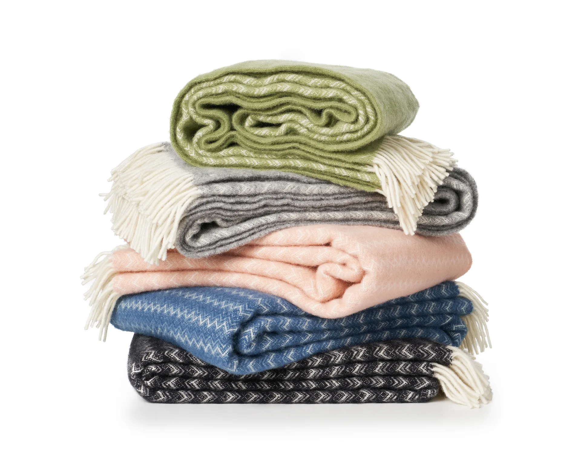 Summit wool throw 130x200 cm, Green Klippan Yllefabrik