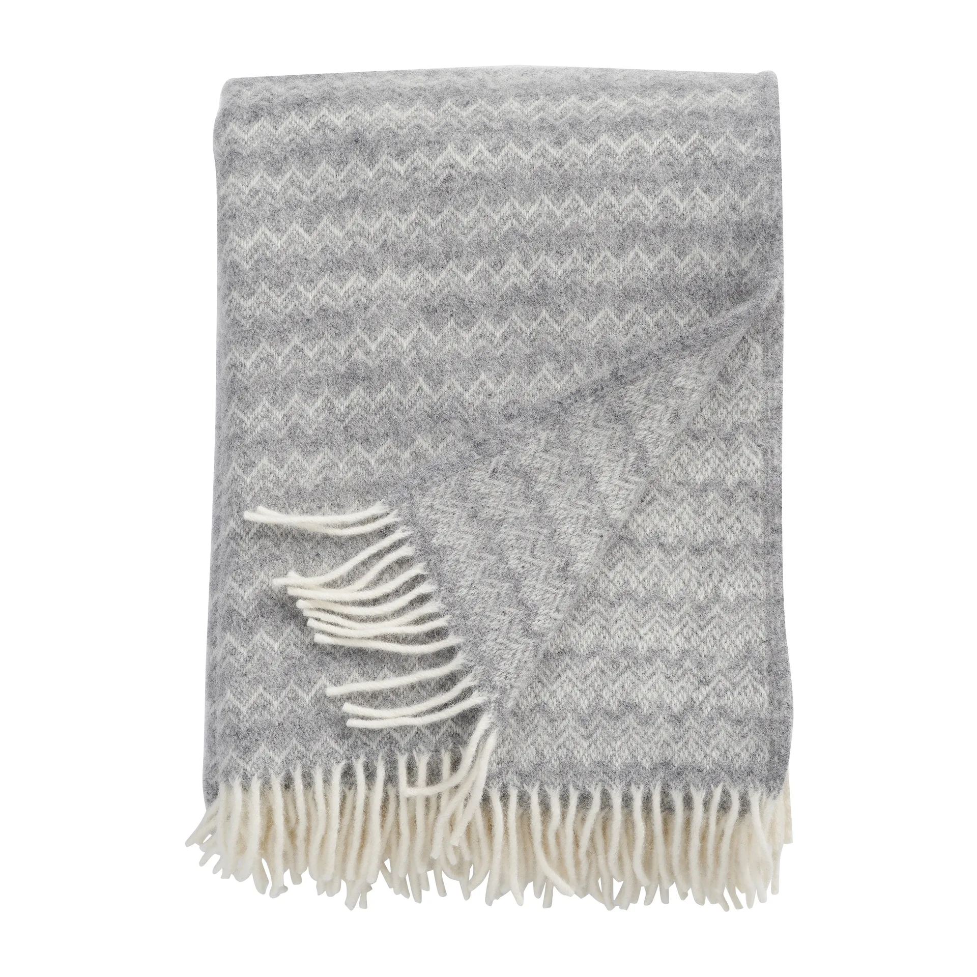 Summit wool throw 130x200 cm, Stone (grey) Klippan Yllefabrik