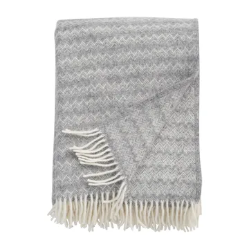 Summit wool throw 130x200 cm - Stone (grey) - Klippan Yllefabrik