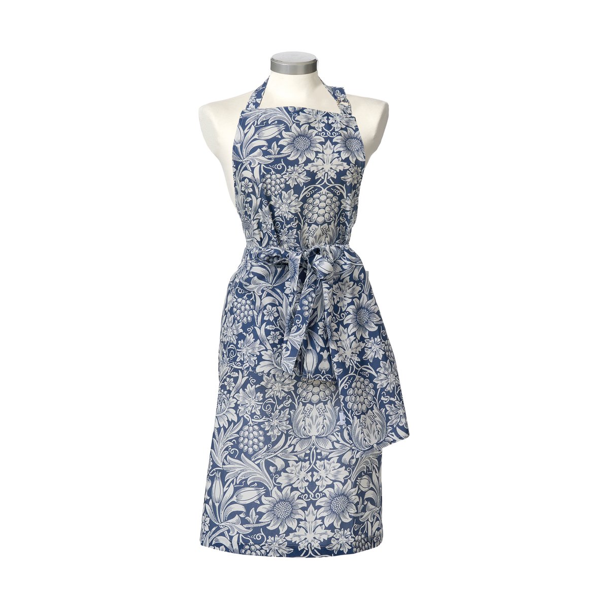 Klippan Yllefabrik Sunflower apron Dark denim | Scandinavian Design | Aprons | Blue