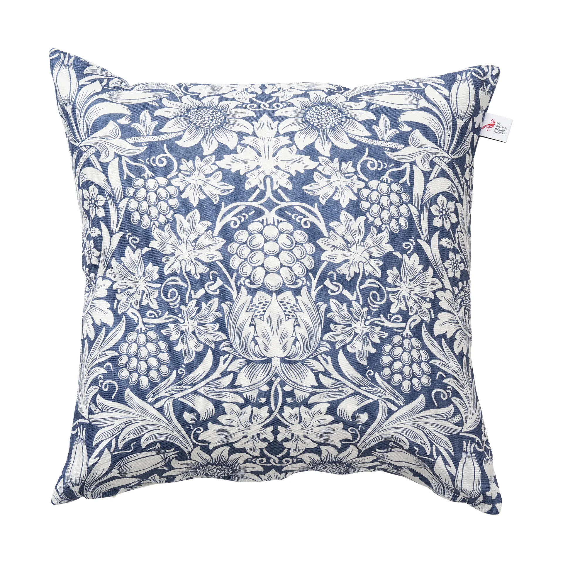 Sunflower cushion cover 45x45 cm, Dark denim Klippan Yllefabrik