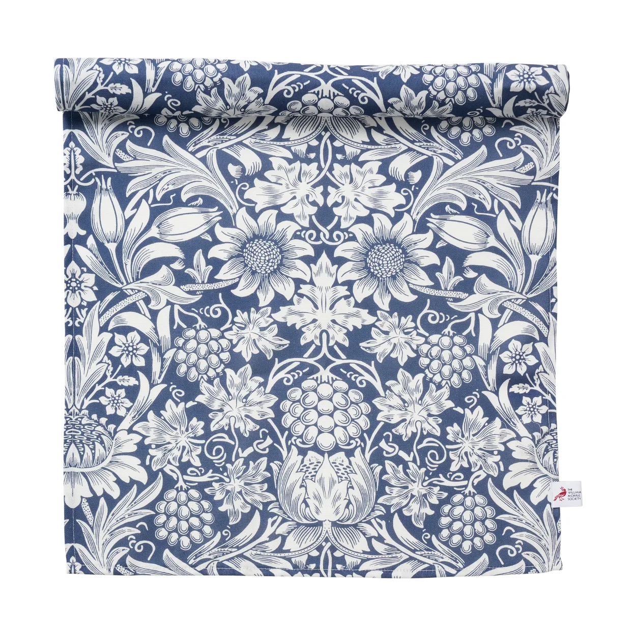 Klippan Yllefabrik Sunflower table runner 45x150 cm Dark denim