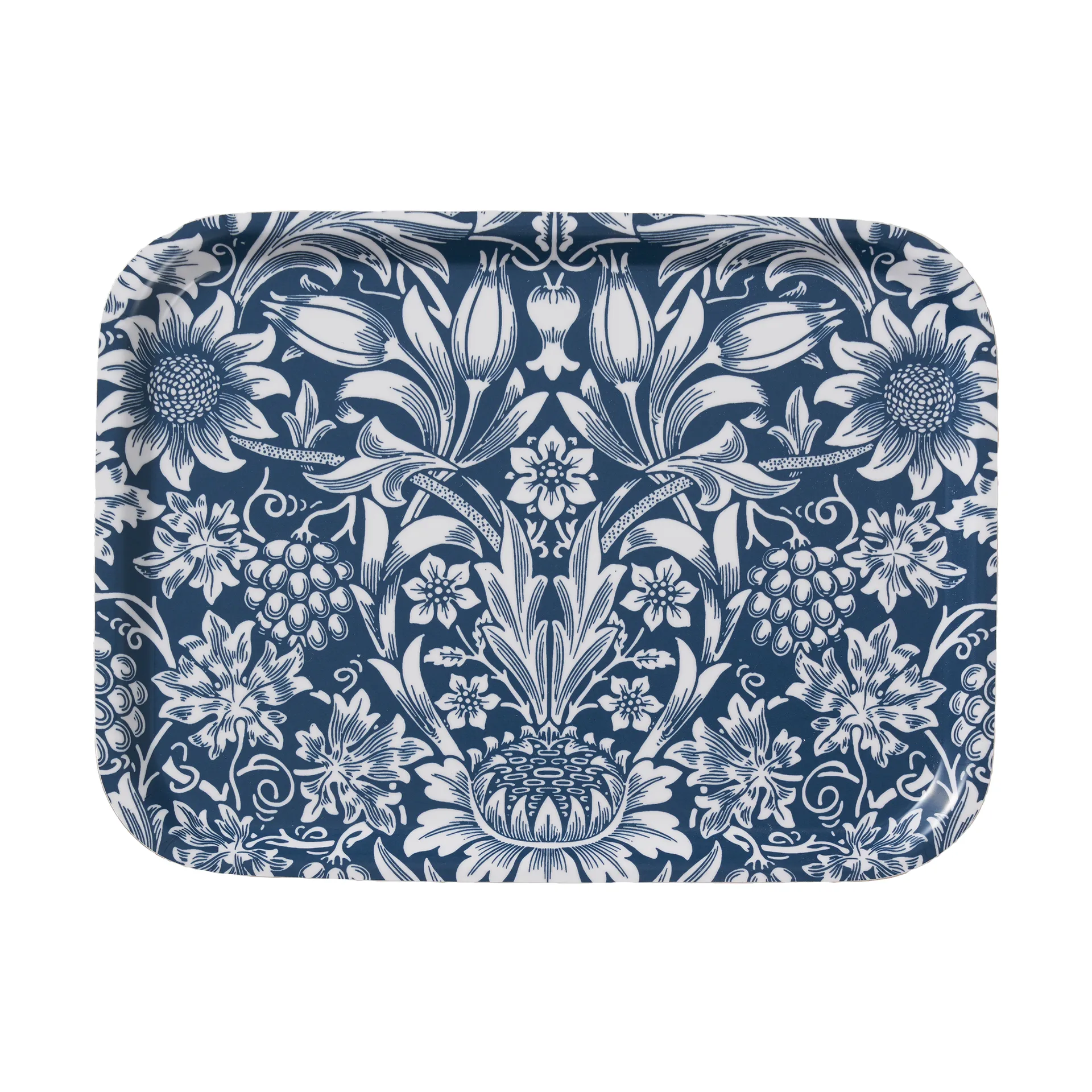 Sunflower tray 20x27 cm, Dark denim Klippan Yllefabrik