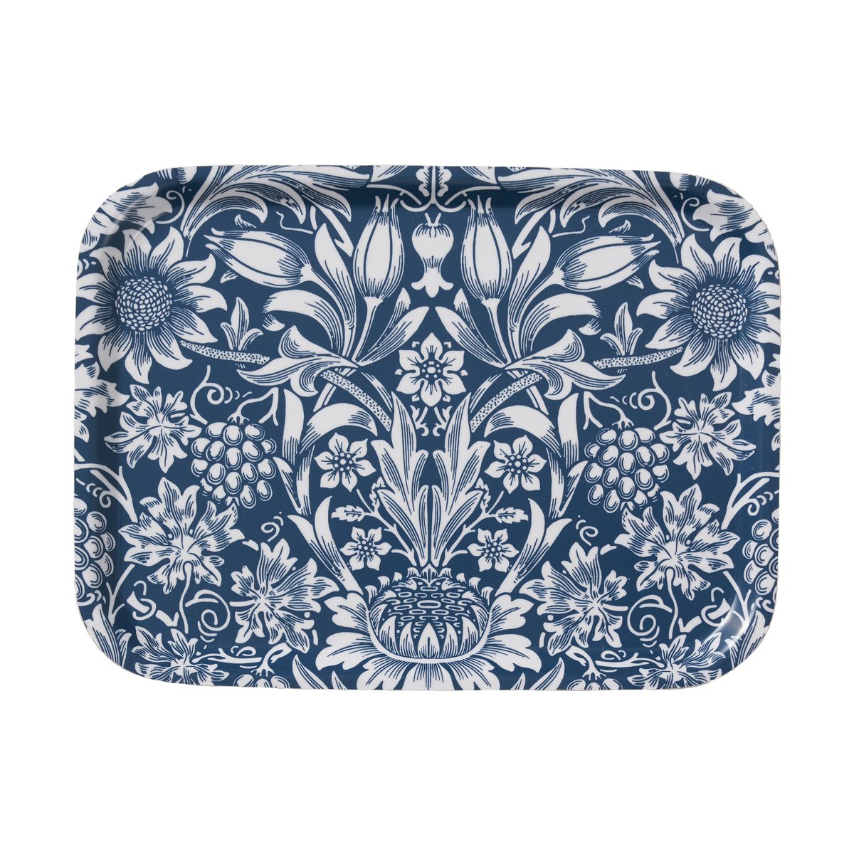 Klippan Yllefabrik Sunflower tray 20x27 cm Dark denim