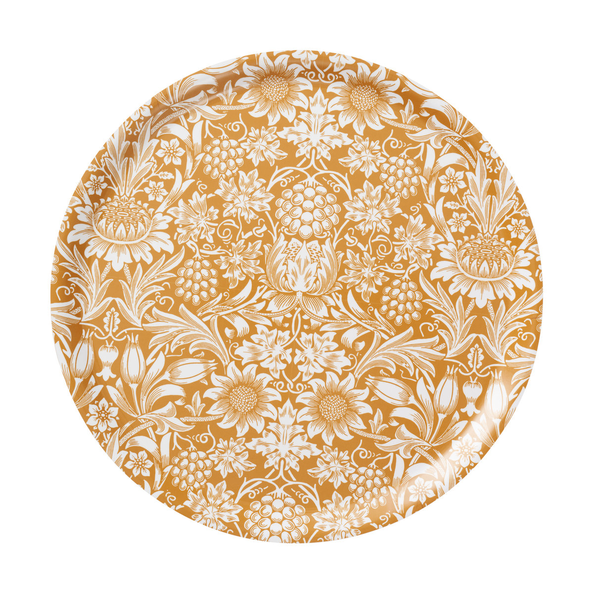 Klippan Yllefabrik Sunflower tray o38 cm Golden | Scandinavian Design | Trays | Beige