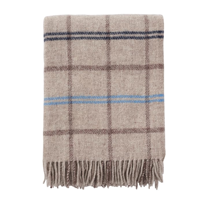 Tartan wool throw 130x200 cm - Beige - Klippan Yllefabrik