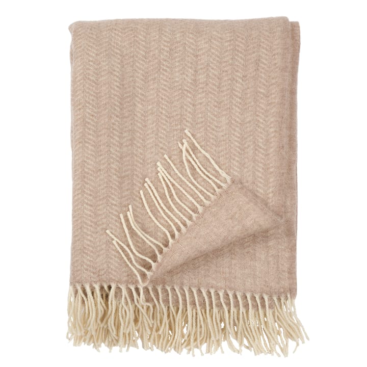 Tippy wool throw - Beige melange - Klippan Yllefabrik