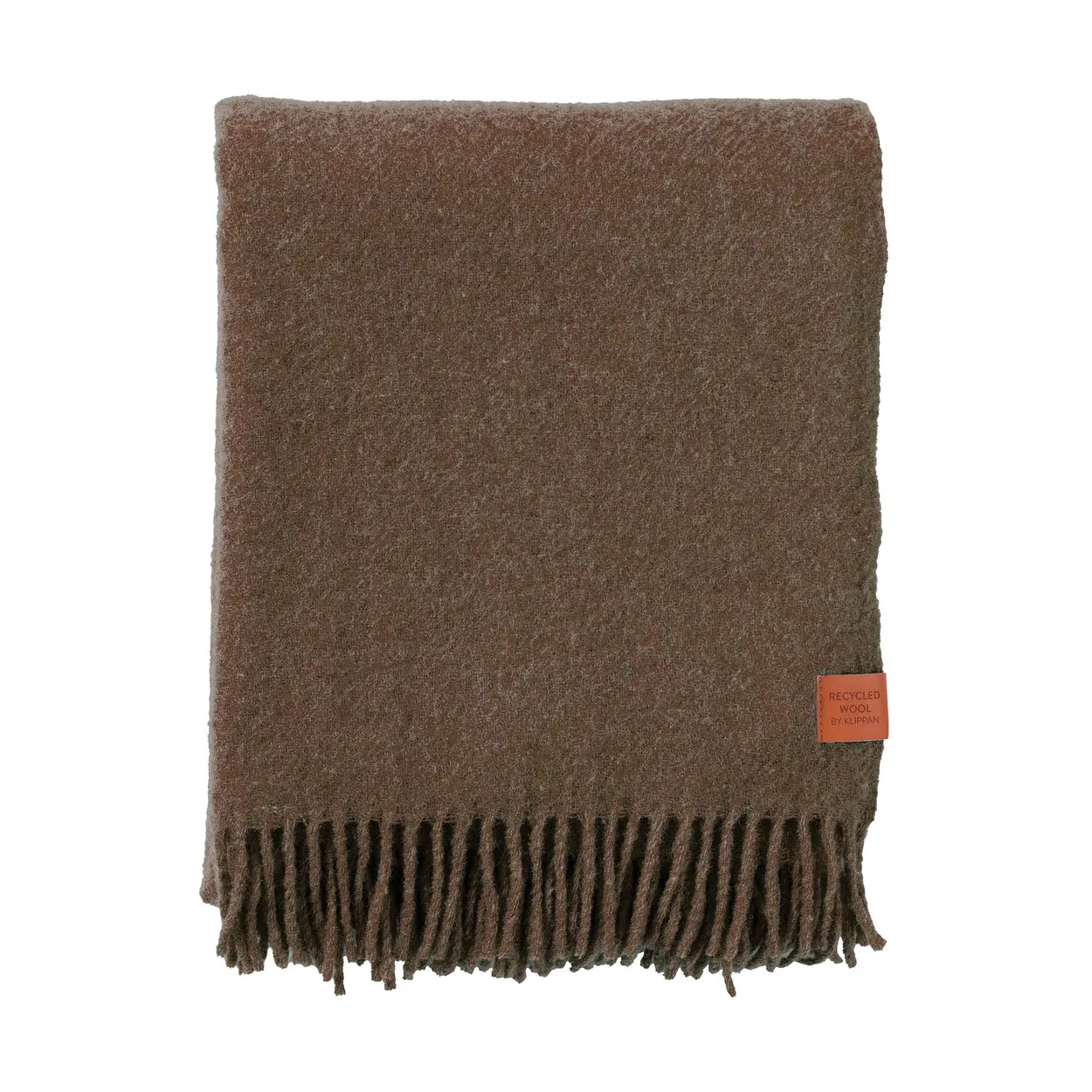 Klippan Yllefabrik True wool throw 130x200 cm Walnut