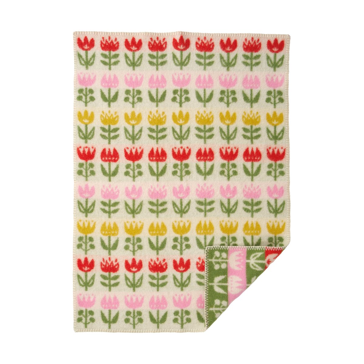 Klippan Yllefabrik Tulip baby blanket 65x90 cm Multi
