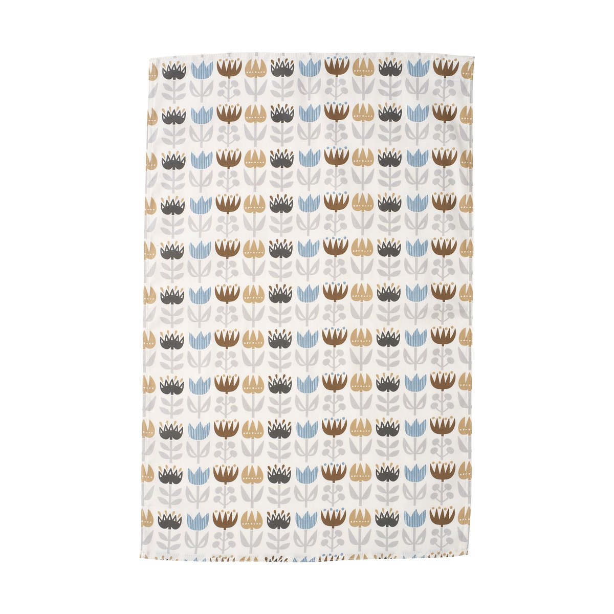 Klippan Yllefabrik Tulip kitchen towel 46x70 cm Grey