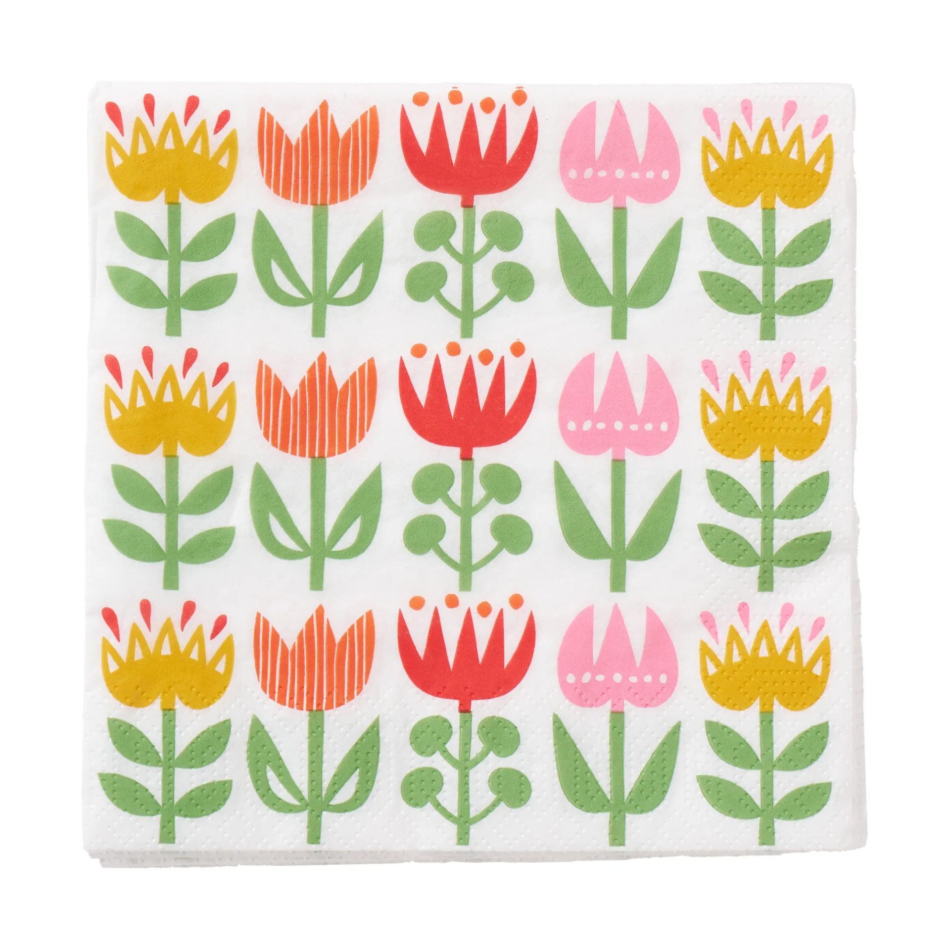 Tulip napkin 33x33 cm 20-pack, Multi Klippan Yllefabrik