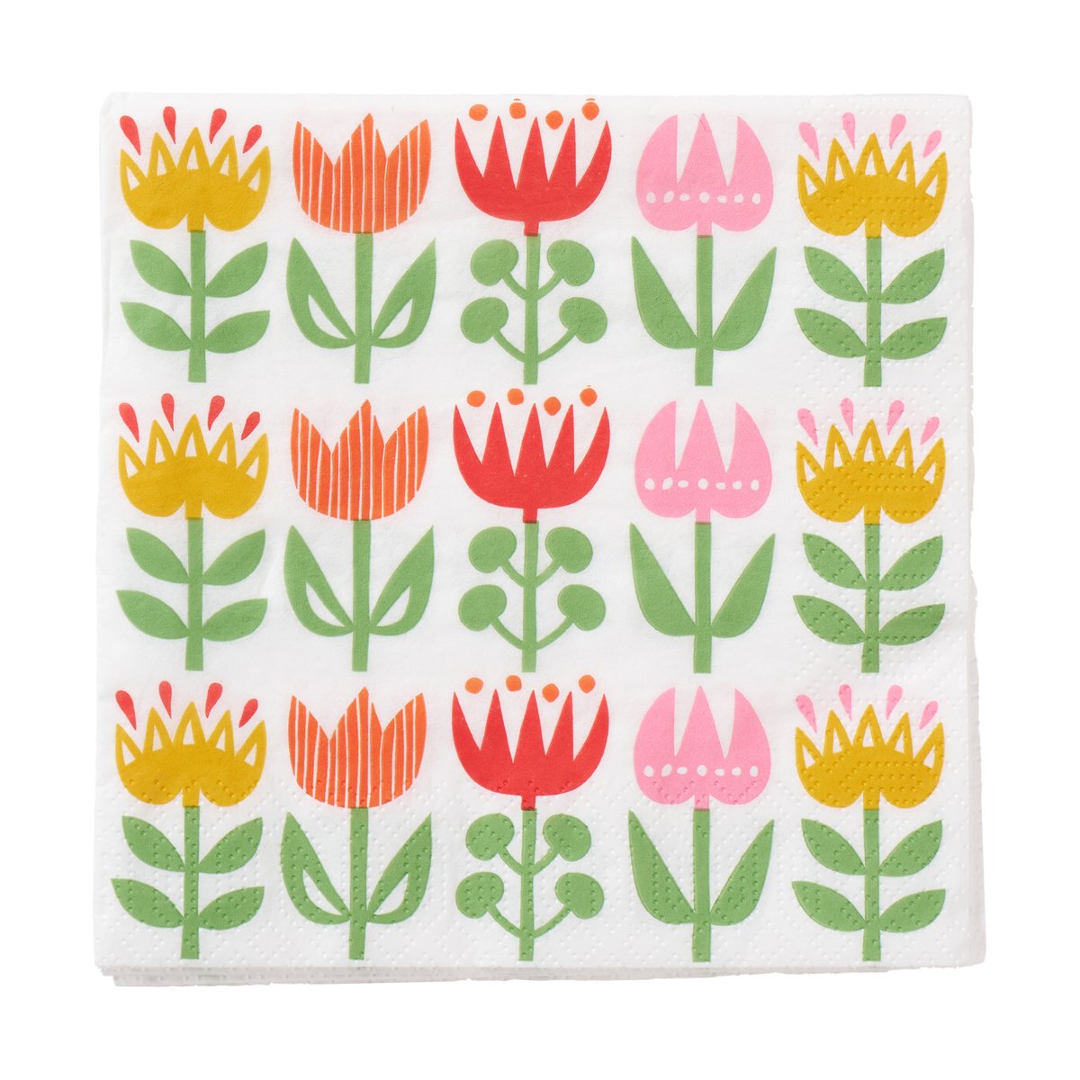 Klippan Yllefabrik Tulip napkin 33x33 cm 20-pack Multi