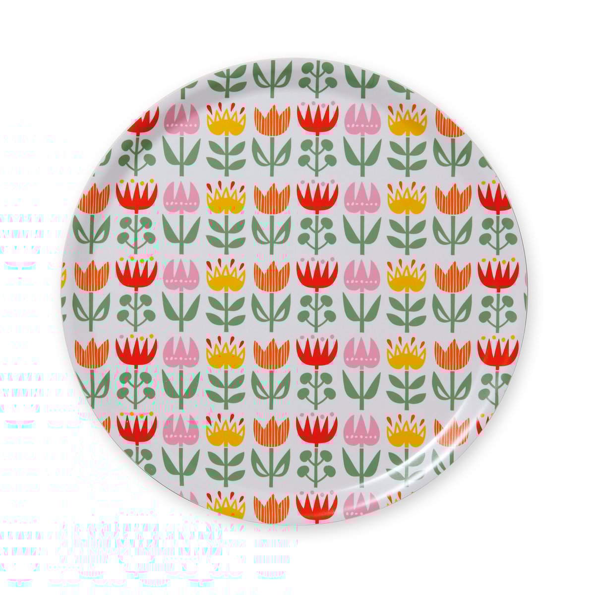 Klippan Yllefabrik Tulip round tray Ø33 cm Multi