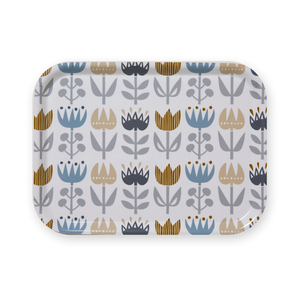 Klippan Yllefabrik Tulip small tray 20x27 cm Grey