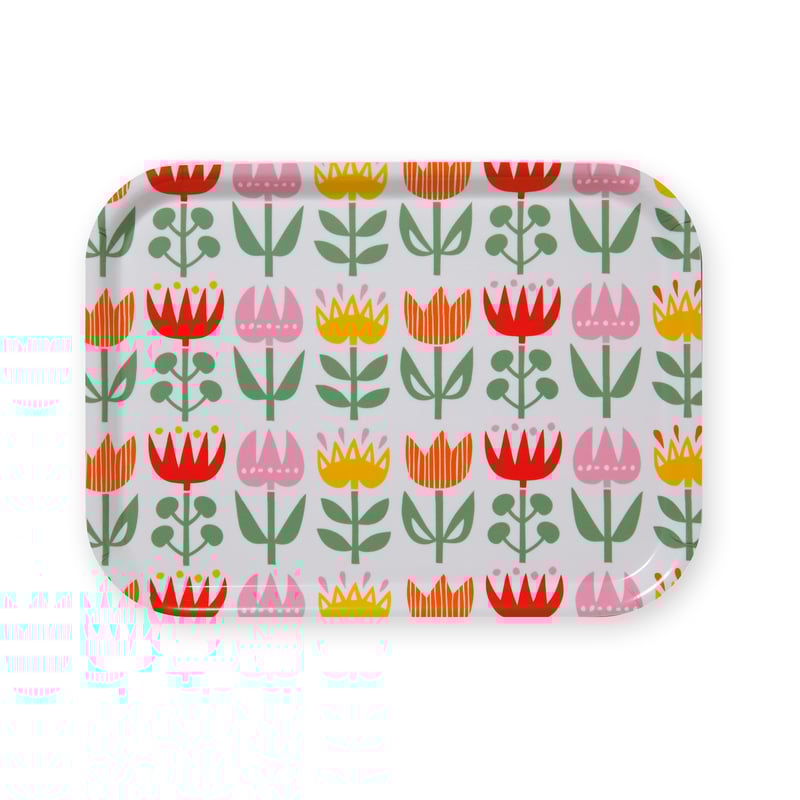 Klippan Yllefabrik Tulip small tray 20x27 cm Multi