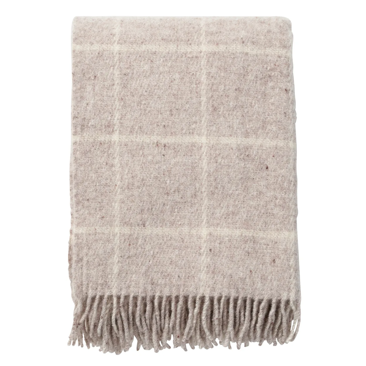 Klippan Yllefabrik Vinga wool throw Beige | Scandinavian Design | Wool blankets & throws | Beige