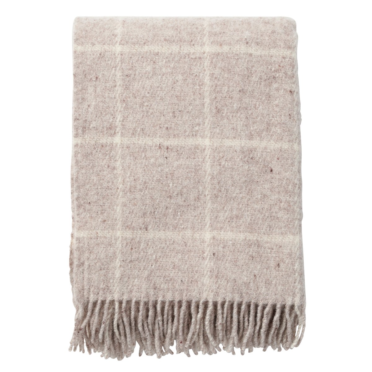 Klippan Yllefabrik Vinga wool throw Beige | Scandinavian Design | Wool blankets & throws | Beige