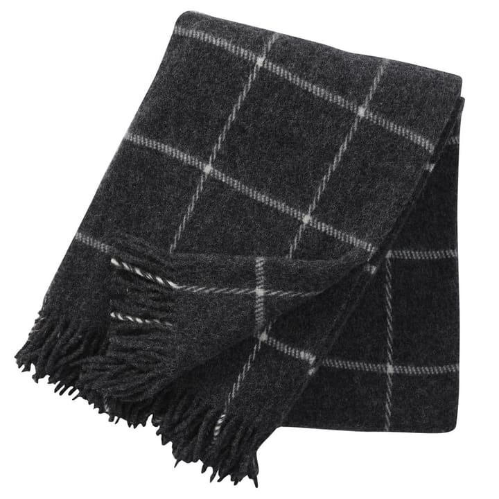 Vinga wool throw - dark grey - Klippan Yllefabrik