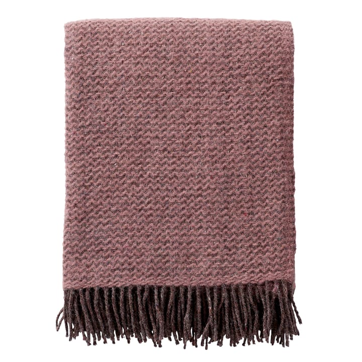 Wave wool throw - rose cloud - Klippan Yllefabrik