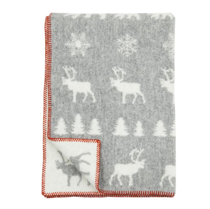 Wilderness childrens blanket - grey - Klippan Yllefabrik