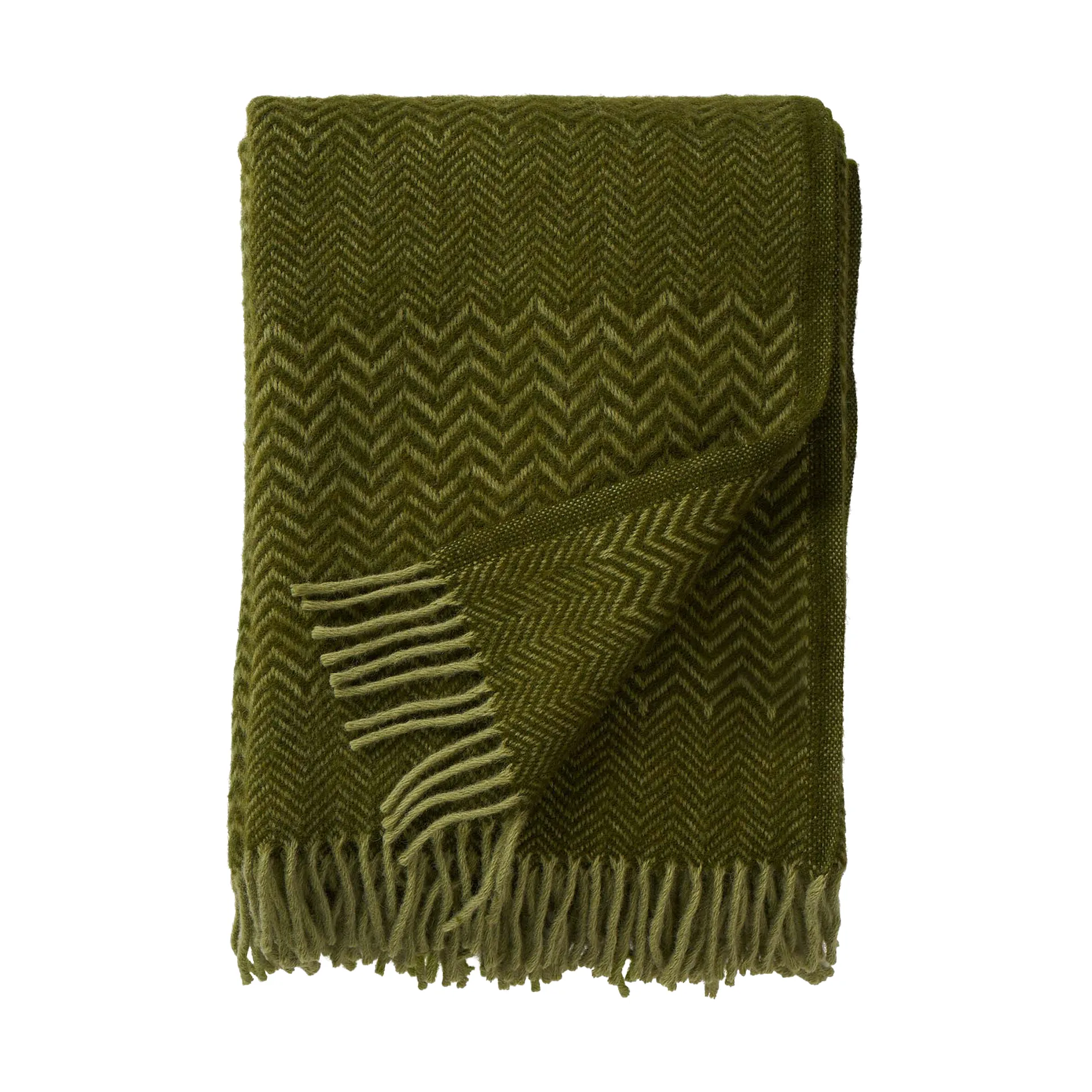 Zigzag wool throw 130x200 cm, Basil Klippan Yllefabrik
