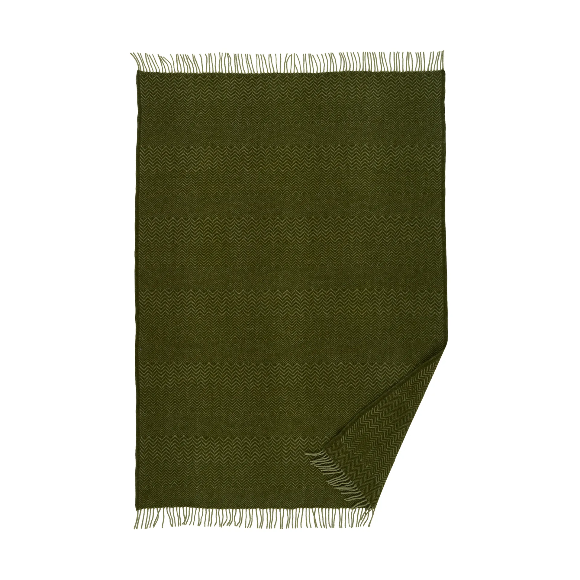 Zigzag wool throw 130x200 cm, Basil Klippan Yllefabrik