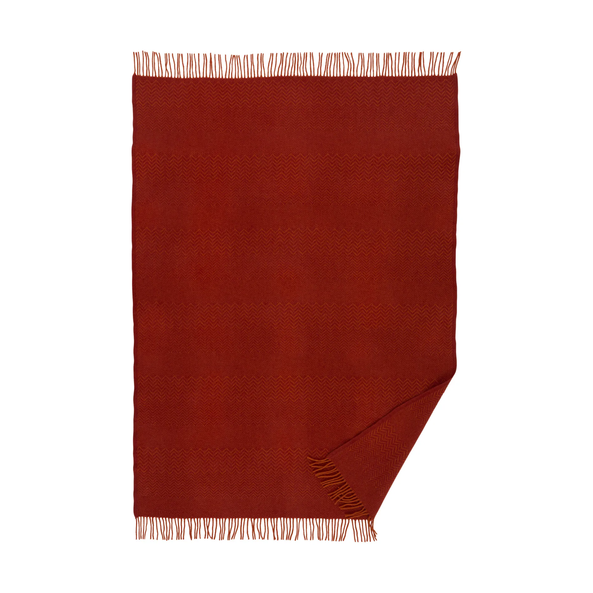 Zigzag wool throw 130x200 cm, Ruby Klippan Yllefabrik
