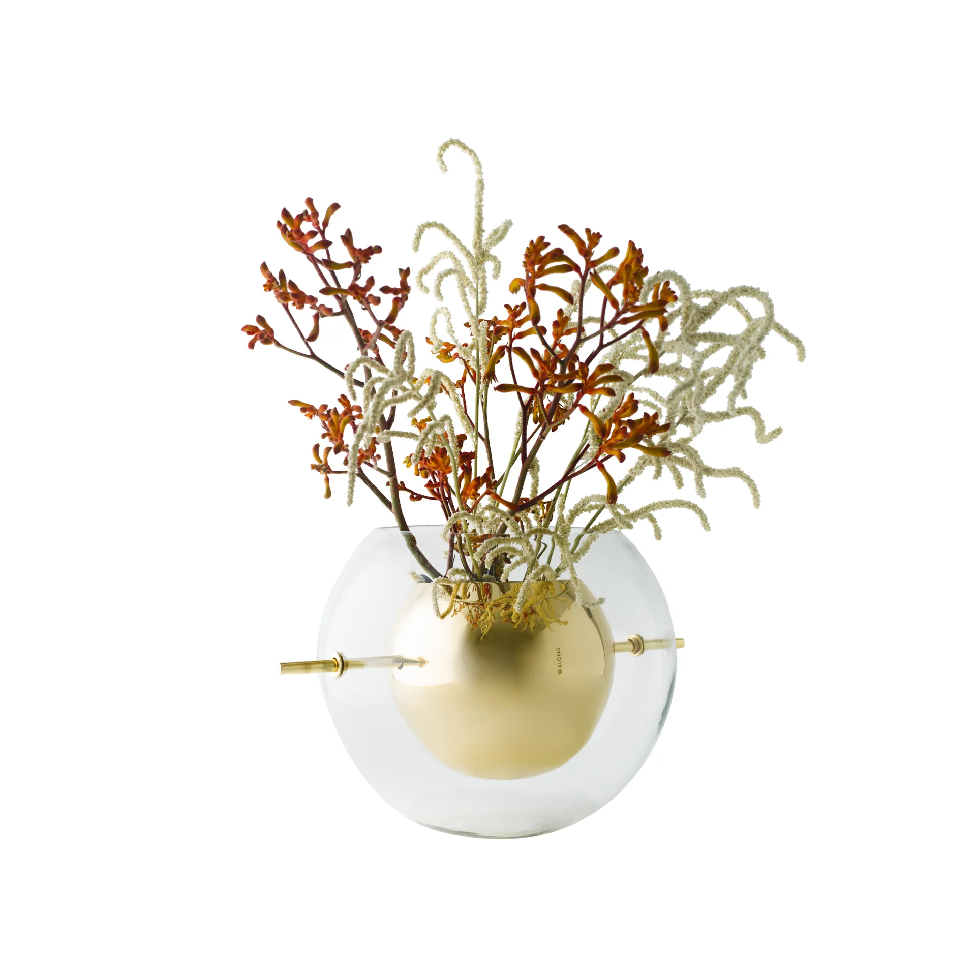 Alba round vase, Brass KLONG