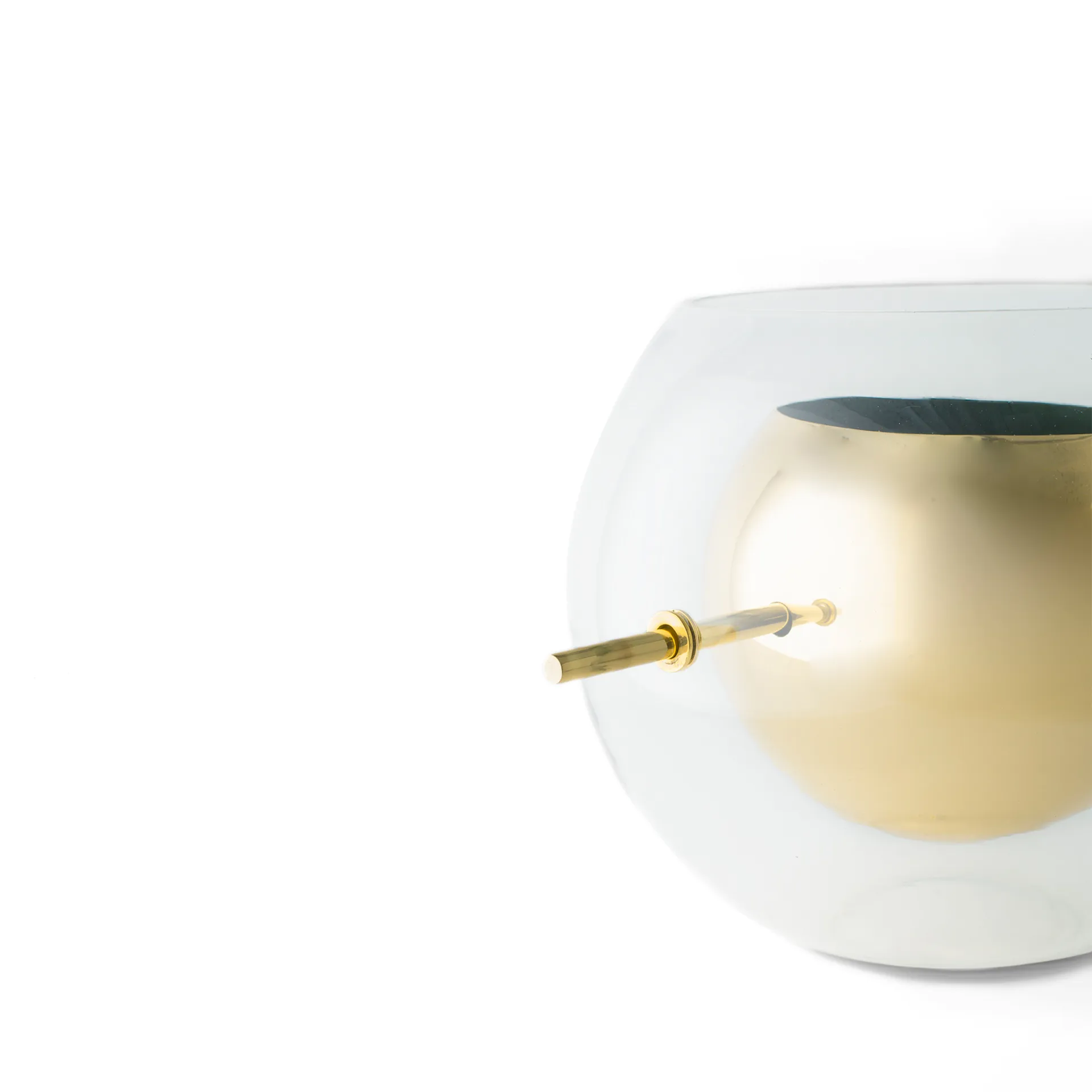 Alba round vase, Brass KLONG