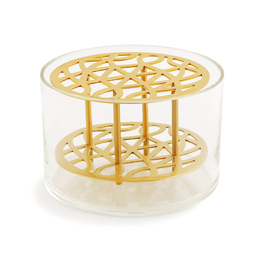 KLONG Äng vase, small brass | Scandinavian Design | Vases | Gold-coloured
