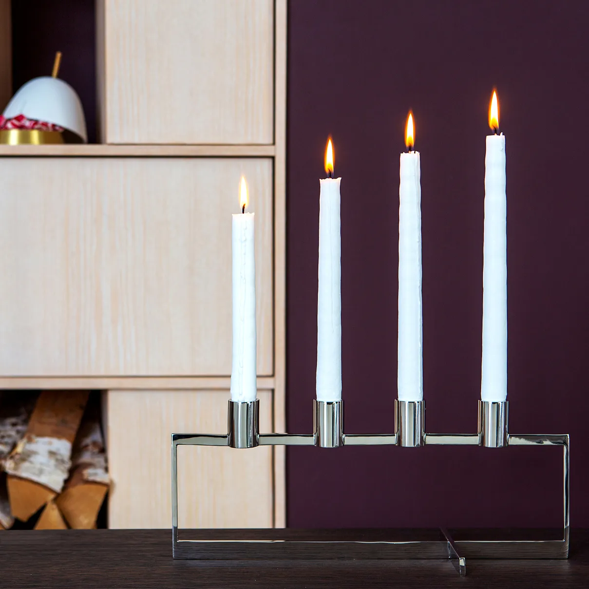 Anno Domini advent candle, stainless steel KLONG