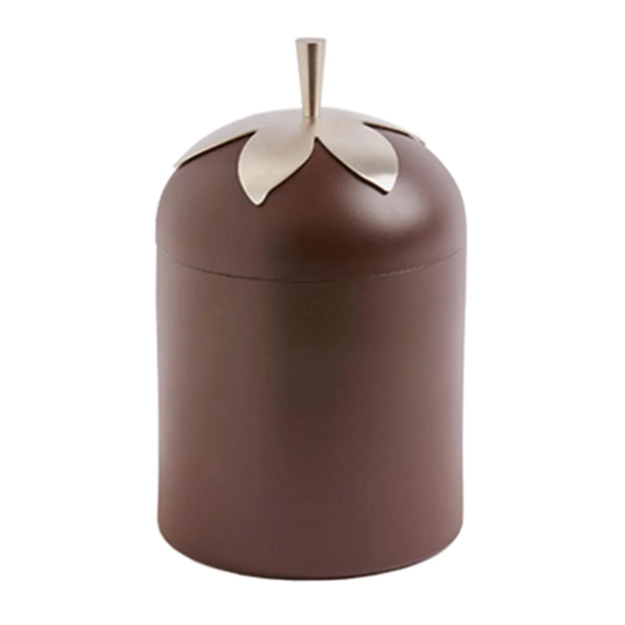 KLONG Blad jar, large brown | Scandinavian Design | Boxes & jars | Brown