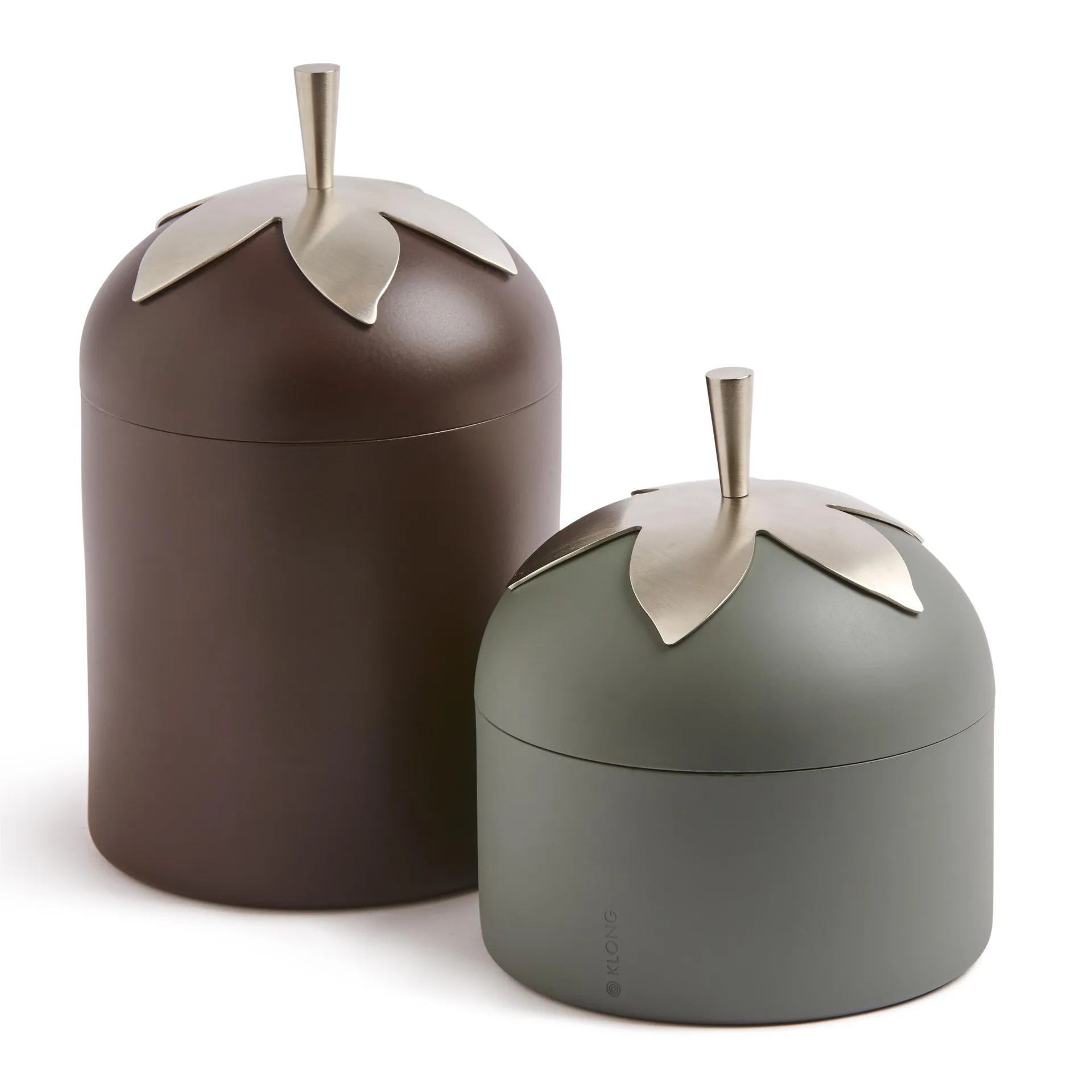 Blad jar, large, brown KLONG