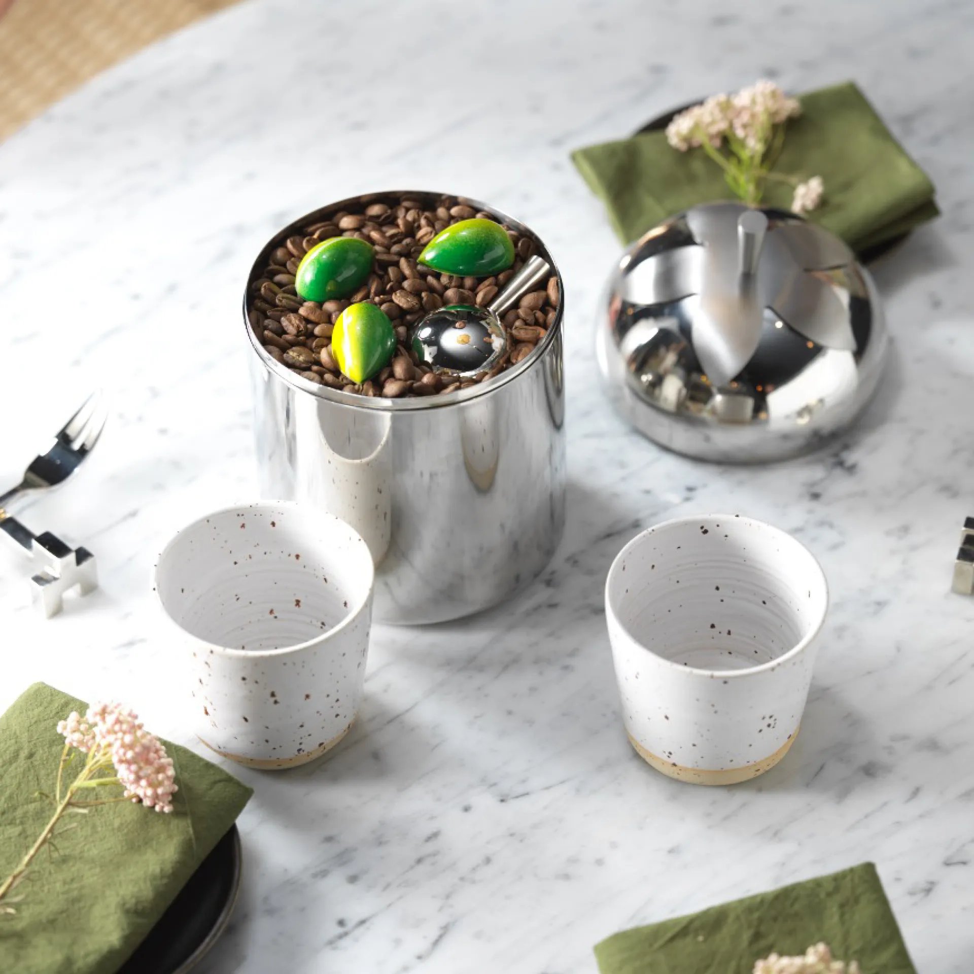 Blad jar, large, Steel KLONG