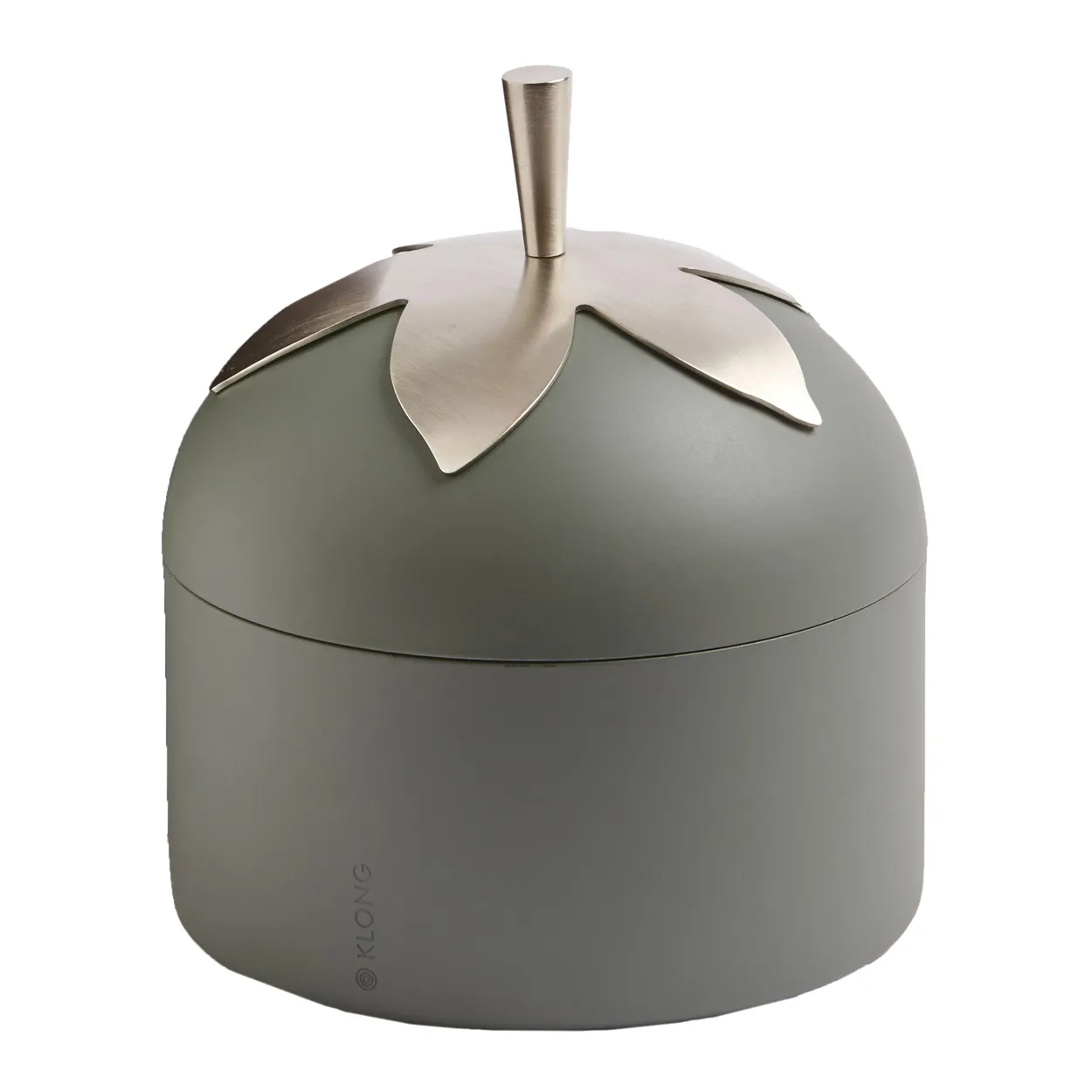 KLONG Blad jar, small grey | Scandinavian Design | Boxes & jars | Grey