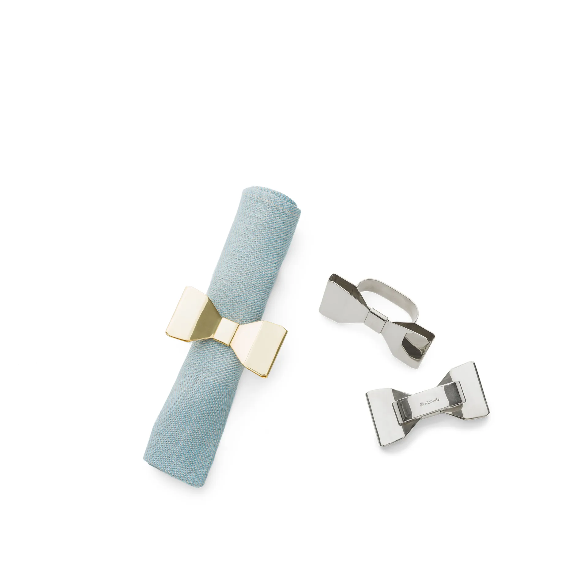 Bowie napkin ring 2-pack, Stainless steel KLONG