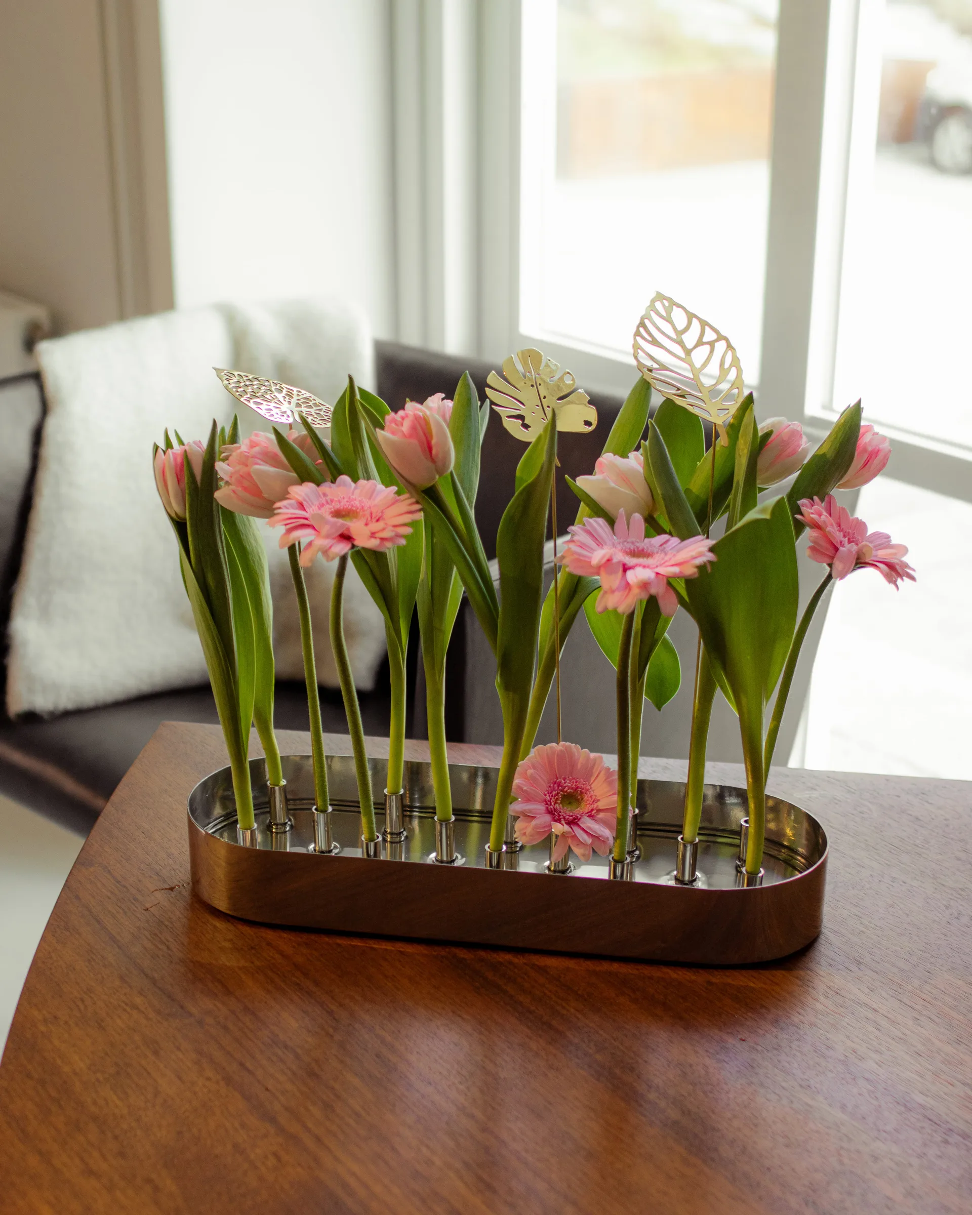 Brass leaves decoration 2-pack, Water KLONG