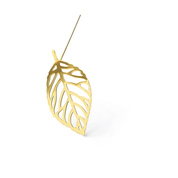 Brass leaves decoration 2-pack - Wood - KLONG