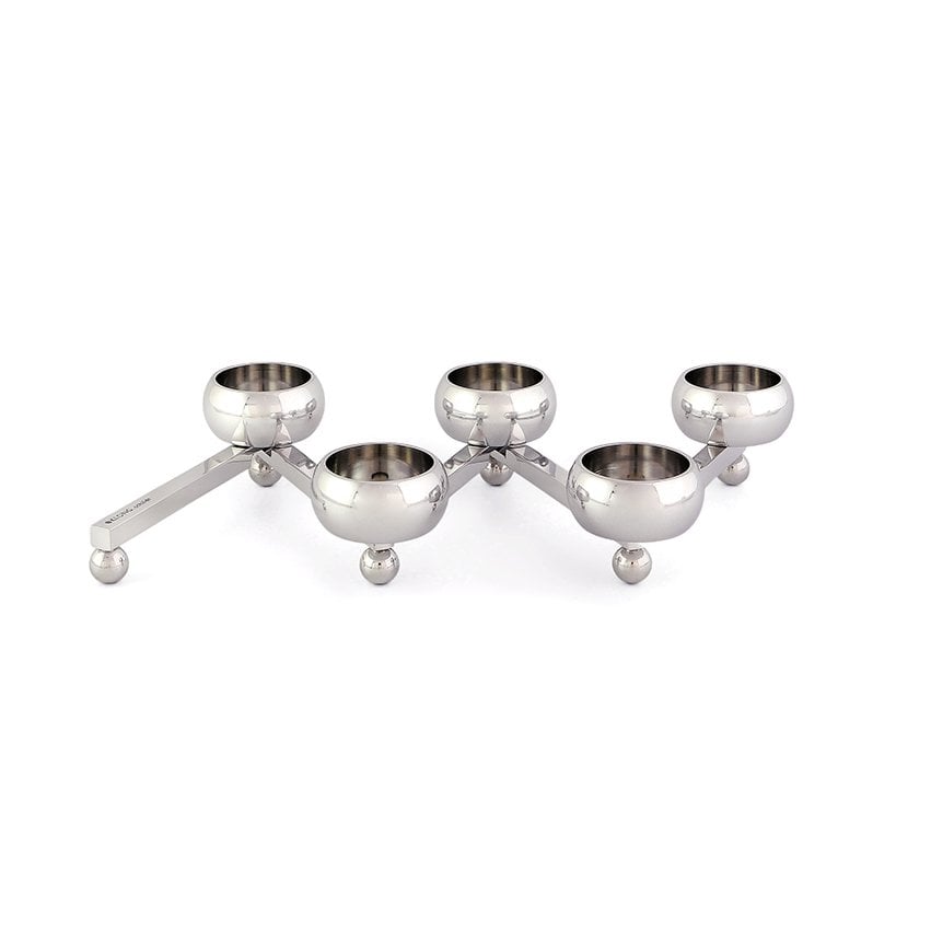 KLONG Constella candle sticks small aluminum | Scandinavian Design | Candle holders | Silver-coloured