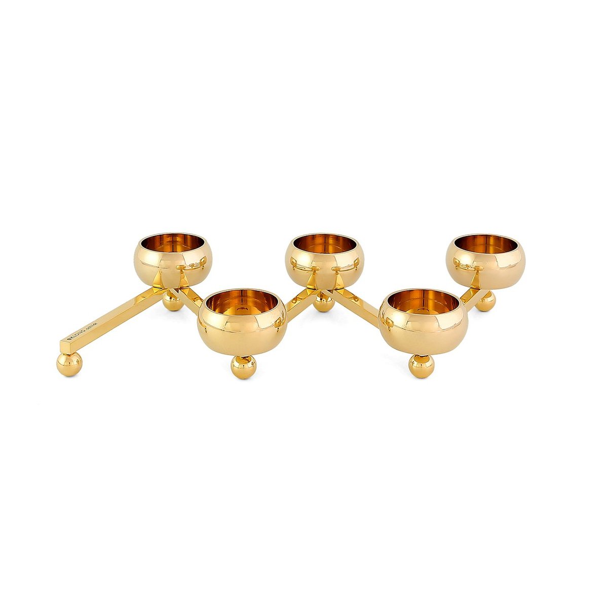 KLONG Constella candle sticks small brass | Scandinavian Design | Candle holders | Gold-coloured