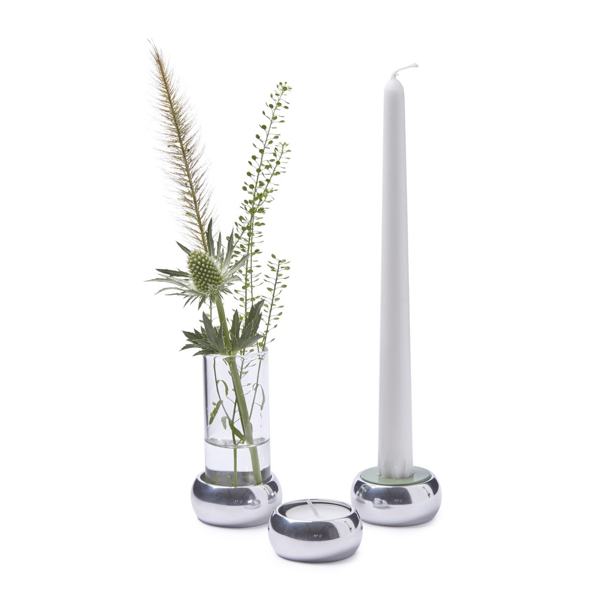 KLONG Constella gift wrap aluminum | Scandinavian Design | Tea light holders, lanterns & candle dishes | Silver-coloured