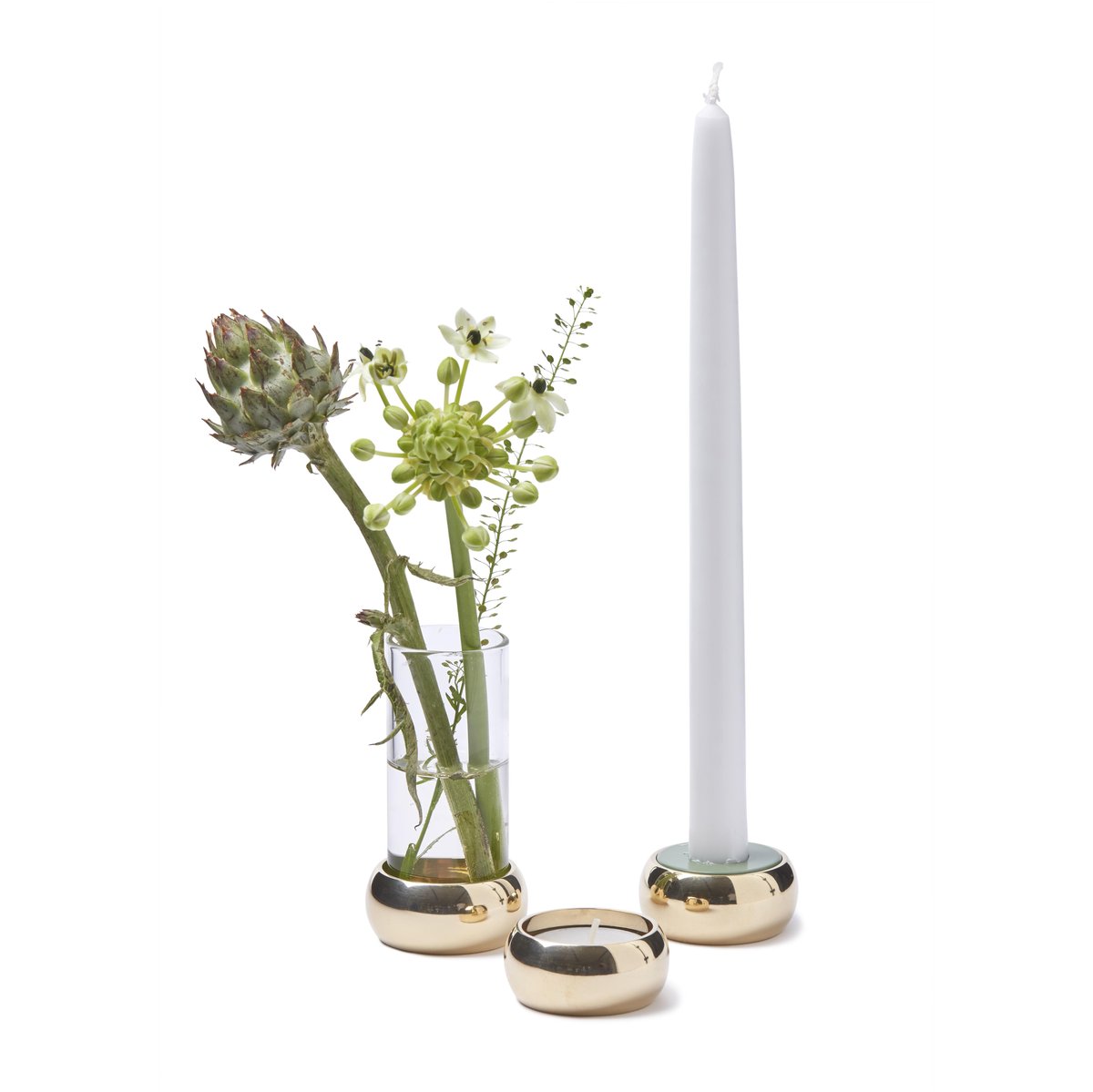 KLONG Constella gift wrap brass | Scandinavian Design | Tea light holders, lanterns & candle dishes | Gold-coloured